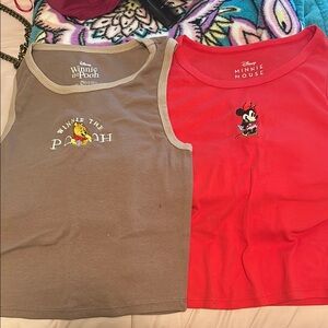 Winnie the Pooh and Minnie Crop Tops